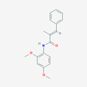 molecular formula C18H19NO3 B4740993 N-(2,4-dimethoxyphenyl)-2-methyl-3-phenylacrylamide 