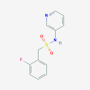 molecular formula C12H11FN2O2S B4741002 1-(2-fluorophenyl)-N-3-pyridinylmethanesulfonamide 