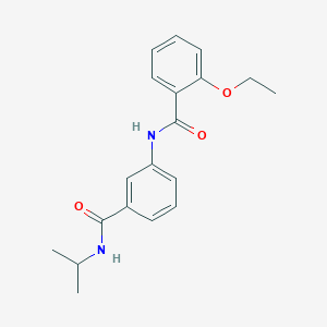 molecular formula C19H22N2O3 B4741070 2-ethoxy-N-{3-[(isopropylamino)carbonyl]phenyl}benzamide 