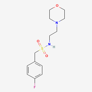 molecular formula C13H19FN2O3S B4741093 1-(4-fluorophenyl)-N-[2-(4-morpholinyl)ethyl]methanesulfonamide 