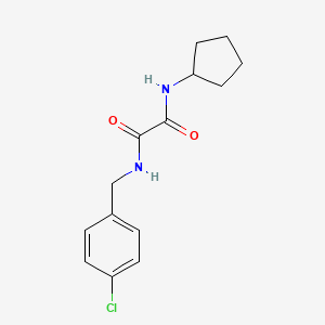 molecular formula C14H17ClN2O2 B4741100 N-(4-chlorobenzyl)-N'-cyclopentylethanediamide 