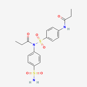 N-[4-(aminosulfonyl)phenyl]-N-{[4-(propionylamino)phenyl]sulfonyl}propanamide