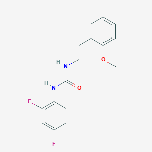 molecular formula C16H16F2N2O2 B4741151 N-(2,4-difluorophenyl)-N'-[2-(2-methoxyphenyl)ethyl]urea 