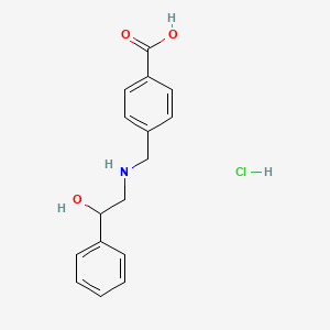 molecular formula C16H18ClNO3 B4741157 4-{[(2-hydroxy-2-phenylethyl)amino]methyl}benzoic acid hydrochloride 