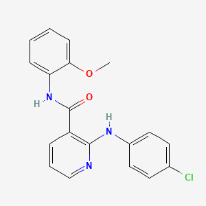 2-(4-chloroanilino)-N-(2-methoxyphenyl)pyridine-3-carboxamide