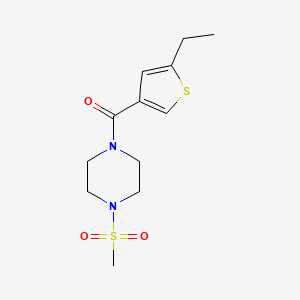 1-[(5-ethyl-3-thienyl)carbonyl]-4-(methylsulfonyl)piperazine