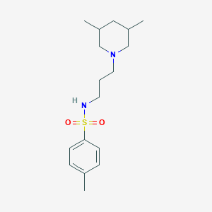 molecular formula C17H28N2O2S B4741248 N-[3-(3,5-dimethyl-1-piperidinyl)propyl]-4-methylbenzenesulfonamide 