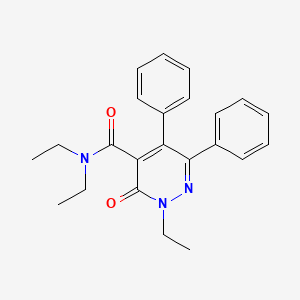 molecular formula C23H25N3O2 B4741252 N,N,2-triethyl-3-oxo-5,6-diphenyl-2,3-dihydro-4-pyridazinecarboxamide 