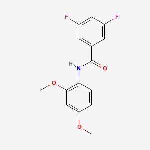 molecular formula C15H13F2NO3 B4741263 N-(2,4-dimethoxyphenyl)-3,5-difluorobenzamide 