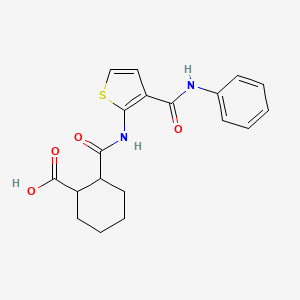 2-({[3-(anilinocarbonyl)-2-thienyl]amino}carbonyl)cyclohexanecarboxylic acid