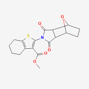 methyl 2-(3,5-dioxo-10-oxa-4-azatricyclo[5.2.1.0~2,6~]dec-4-yl)-4,5,6,7-tetrahydro-1-benzothiophene-3-carboxylate