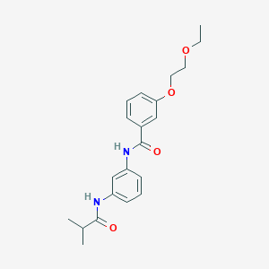 3-(2-ethoxyethoxy)-N-[3-(isobutyrylamino)phenyl]benzamide