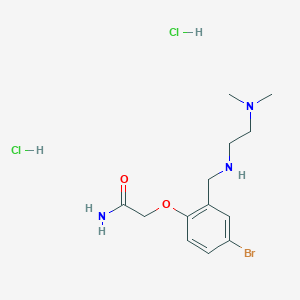 molecular formula C13H22BrCl2N3O2 B4741347 2-[4-Bromo-2-[[2-(dimethylamino)ethylamino]methyl]phenoxy]acetamide;dihydrochloride 