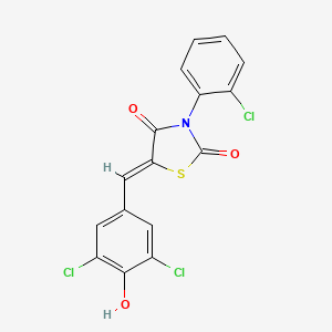 3-(2-chlorophenyl)-5-(3,5-dichloro-4-hydroxybenzylidene)-1,3-thiazolidine-2,4-dione