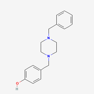 molecular formula C18H22N2O B4741370 4-[(4-benzyl-1-piperazinyl)methyl]phenol 