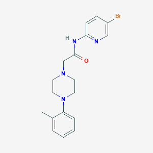 N-(5-bromo-2-pyridinyl)-2-[4-(2-methylphenyl)-1-piperazinyl]acetamide