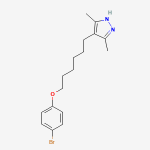 4-[6-(4-bromophenoxy)hexyl]-3,5-dimethyl-1H-pyrazole