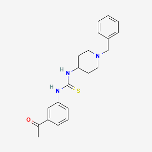 N-(3-acetylphenyl)-N'-(1-benzyl-4-piperidinyl)thiourea