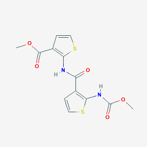 methyl 2-[({2-[(methoxycarbonyl)amino]-3-thienyl}carbonyl)amino]-3-thiophenecarboxylate