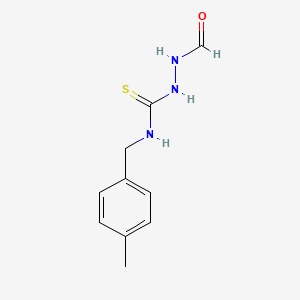 molecular formula C10H13N3OS B4741510 2-formyl-N-(4-methylbenzyl)hydrazinecarbothioamide 