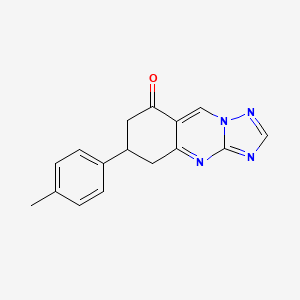 molecular formula C16H14N4O B4741543 6-(4-methylphenyl)-6,7-dihydro[1,2,4]triazolo[5,1-b]quinazolin-8(5H)-one 