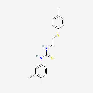 N-(3,4-dimethylphenyl)-N'-{2-[(4-methylphenyl)thio]ethyl}thiourea