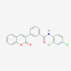 N-(2,4-dichlorophenyl)-3-(2-oxo-2H-chromen-3-yl)benzamide