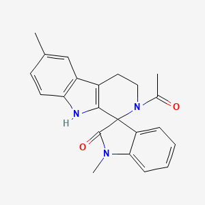 2-acetyl-1',6-dimethyl-2,3,4,9-tetrahydrospiro[beta-carboline-1,3'-indol]-2'(1'H)-one