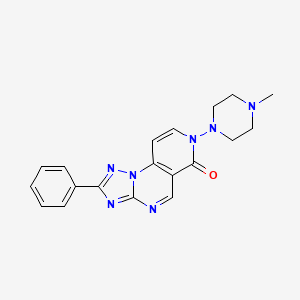 molecular formula C19H19N7O B4741721 7-(4-methyl-1-piperazinyl)-2-phenylpyrido[3,4-e][1,2,4]triazolo[1,5-a]pyrimidin-6(7H)-one 