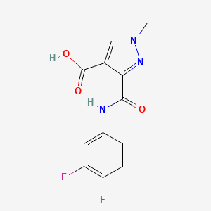 3-[(3,4-DIFLUOROANILINO)CARBONYL]-1-METHYL-1H-PYRAZOLE-4-CARBOXYLIC ACID