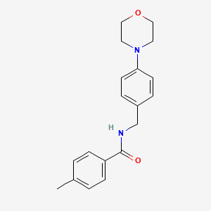 molecular formula C19H22N2O2 B4741730 4-methyl-N-[4-(4-morpholinyl)benzyl]benzamide 