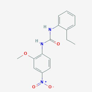 molecular formula C16H17N3O4 B4741740 N-(2-ethylphenyl)-N'-(2-methoxy-4-nitrophenyl)urea 