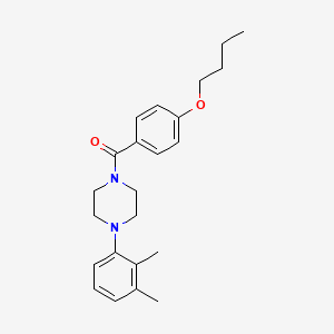 (4-BUTOXYPHENYL)[4-(2,3-DIMETHYLPHENYL)PIPERAZINO]METHANONE