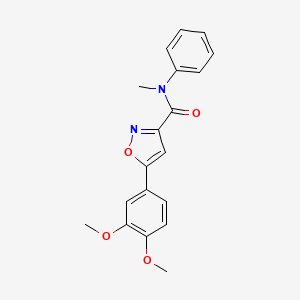 5-(3,4-dimethoxyphenyl)-N-methyl-N-phenyl-3-isoxazolecarboxamide