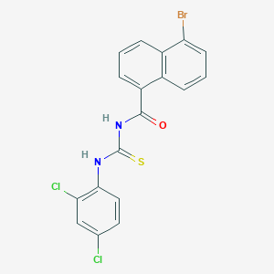 5-bromo-N-{[(2,4-dichlorophenyl)amino]carbonothioyl}-1-naphthamide