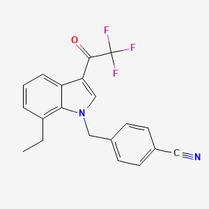 4-{[7-ethyl-3-(trifluoroacetyl)-1H-indol-1-yl]methyl}benzonitrile