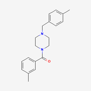 [4-(4-METHYLBENZYL)PIPERAZINO](3-METHYLPHENYL)METHANONE