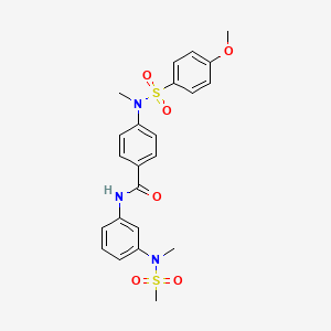 4-[[(4-methoxyphenyl)sulfonyl](methyl)amino]-N-{3-[methyl(methylsulfonyl)amino]phenyl}benzamide