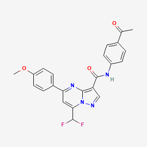 N-(4-acetylphenyl)-7-(difluoromethyl)-5-(4-methoxyphenyl)pyrazolo[1,5-a]pyrimidine-3-carboxamide