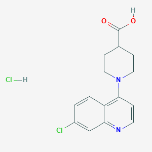 1-(7-chloro-4-quinolinyl)-4-piperidinecarboxylic acid hydrochloride