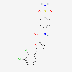 5-(2,3-dichlorophenyl)-N-(4-sulfamoylphenyl)furan-2-carboxamide