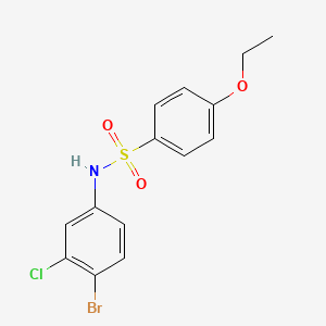 molecular formula C14H13BrClNO3S B4742019 N-(4-bromo-3-chlorophenyl)-4-ethoxybenzenesulfonamide 