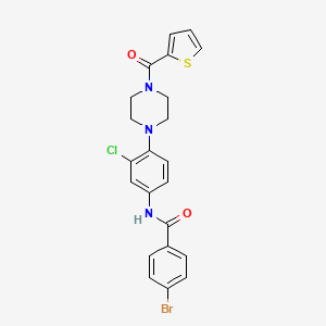 4-bromo-N-{3-chloro-4-[4-(2-thienylcarbonyl)-1-piperazinyl]phenyl}benzamide