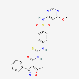 N-{[(4-{[(6-methoxy-4-pyrimidinyl)amino]sulfonyl}phenyl)amino]carbonothioyl}-5-methyl-3-phenyl-4-isoxazolecarboxamide