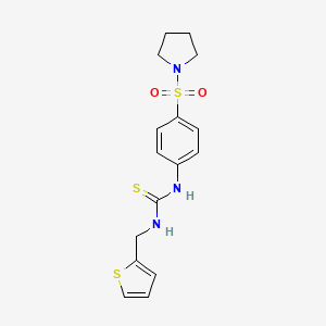 N-[4-(1-pyrrolidinylsulfonyl)phenyl]-N'-(2-thienylmethyl)thiourea