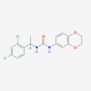 N-[1-(2,4-dichlorophenyl)ethyl]-N'-(2,3-dihydro-1,4-benzodioxin-6-yl)urea