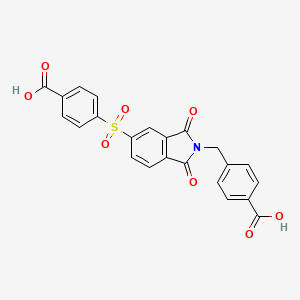 4-{[2-(4-carboxybenzyl)-1,3-dioxo-2,3-dihydro-1H-isoindol-5-yl]sulfonyl}benzoic acid