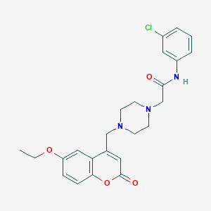 N-(3-chlorophenyl)-2-{4-[(6-ethoxy-2-oxo-2H-chromen-4-yl)methyl]piperazin-1-yl}acetamide