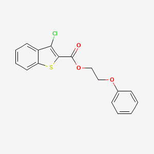 molecular formula C17H13ClO3S B4742138 2-phenoxyethyl 3-chloro-1-benzothiophene-2-carboxylate 