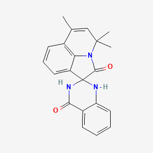 4,4,6-trimethyl-1'H,4H-spiro[pyrrolo[3,2,1-ij]quinoline-1,2'-quinazoline]-2,4'(3'H)-dione